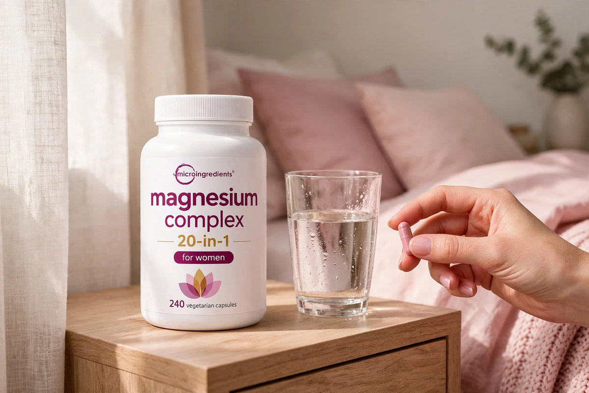 Magnesio Complex 20 en 1 para Mujer - 240 Cápsulas Vegetales